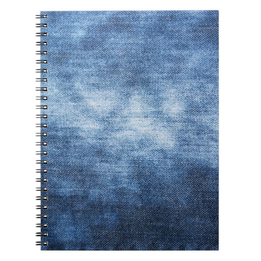 Carnet Tissu en denim usé, arrière - plan texturé. (Devant)