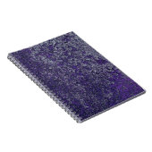 Carnet Tissu métallique rouillé foncé Royal violet Abstra (Côté Droit)