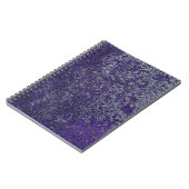 Carnet Tissu métallique rouillé foncé Royal violet Abstra (Côté gauche)