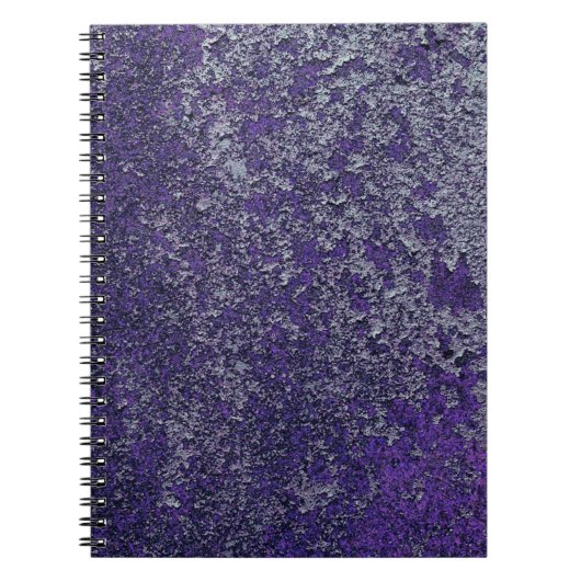 Carnet Tissu métallique rouillé foncé Royal violet Abstra (Devant)