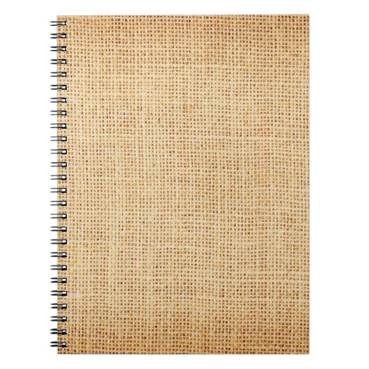 Carnet Tissu naturel, arrière - plan texturé. (Devant)