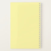 Carnet Tissu personnalisé motif coloré couture exotique (Verso)