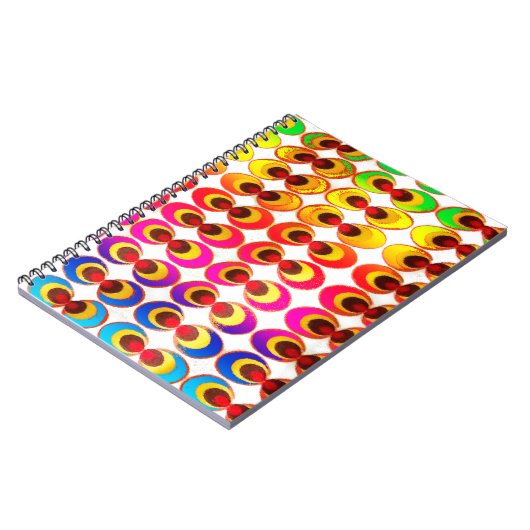 Carnet Tissu psychédélique (Côté gauche)