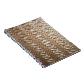 Carnet Tissu rayé blanc et gris (Côté Droit)