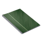 Carnet Tissu rayé vert et blanc (Côté Droit)