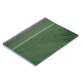 Carnet Tissu rayé vert et blanc (Côté gauche)