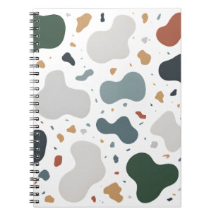 Carnet Tissu sur mesure de style Terrazzo minimaliste, Pa