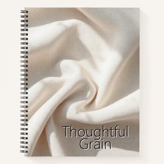 Carnet Tissu Texturé Naturel (Devant)