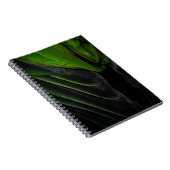 Carnet Tissu vert et noir (Côté Droit)