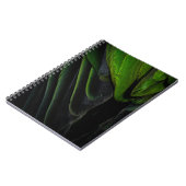 Carnet Tissu vert et noir (Côté gauche)