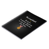 Carnet Titre de métier d'expert-comptable drôle (Côté gauche)