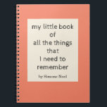 Carnet Titre personnalisé Nom Funny Planner Maman Cadeau<br><div class="desc">Des blagues idiotes aux déclarations romantiques sérieuses, la boutique MiKa Art Zazzle a quelque chose pour tout le monde. Canadiana, cadeaux japonais, bijoux, coques pour appareils électroniques, boutons amusants, tasses à mug, ornements, cartes et affiches... . Veuillez prendre un peu de temps et regarder autour de vous. Vous pouvez même...</div>