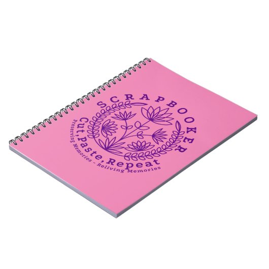 Carnet Titre : "Scrapbookers - Couper, Coller et Répéter" (Côté gauche)