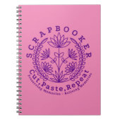 Carnet Titre : "Scrapbookers - Couper, Coller et Répéter" (Devant)