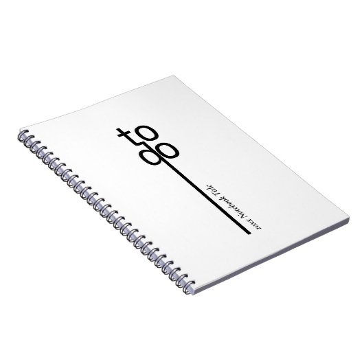 Carnet To Do Personalized Spiral Photo Notebook (Côté Droit)