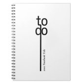 Carnet To Do Personalized Spiral Photo Notebook (Devant)