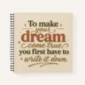 Carnet To Make Your Dream Come True (Devant)