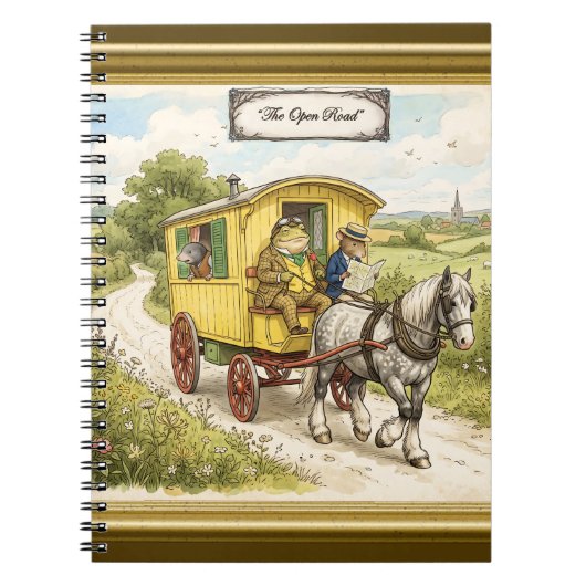 Carnet Toad Mole et Ratty sur la route (Devant)