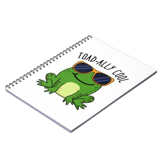 Carnet Toadally Cool Funny Toad Pun (Côté gauche)