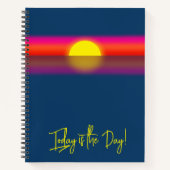 Carnet Today is the Day Sunrise Affirmation (Devant)