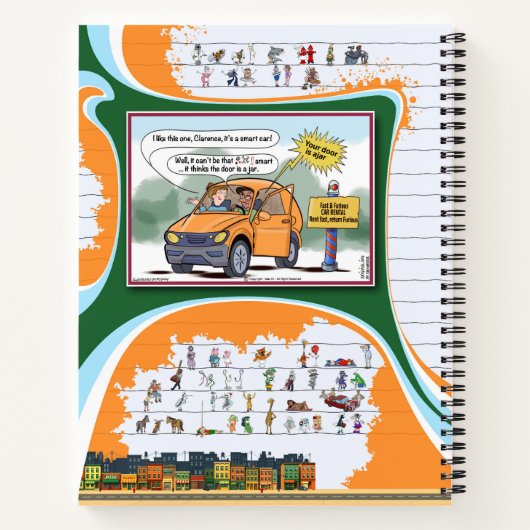 Carnet Toe’s Town Comic | Spiral Notebook (Dos)