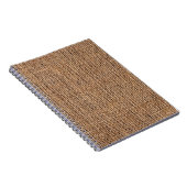 Carnet Toile Burlap Brown naturel Grange grossier (Côté Droit)