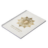 Carnet Toile chique de professeur de yoga de fleur de (Côté gauche)