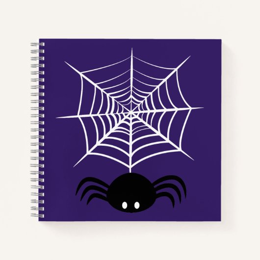 Carnet Toile d'araignée Halloween (Devant)