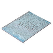 Carnet Toile d'art texture bleue (Côté gauche)