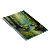 Carnet Toile de la nature, Forêt verte luxuriante (Côté Droit)