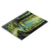 Carnet Toile de la nature, Forêt verte luxuriante (Côté gauche)