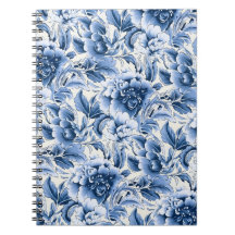 Toile française & toile de Jouy. Bleu.