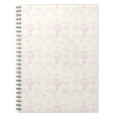 Carnet Toile Hot Air-Balloon And Bows Seamless Pattern (Devant)
