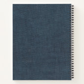 Carnet Toile initiale en argent (Dos)