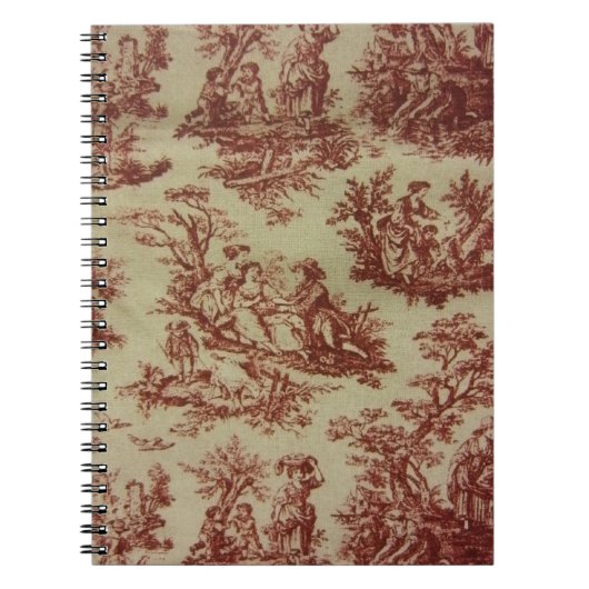 Carnet Toile rose (Devant)