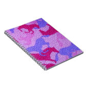 Carnet Toile rose de chevaux (Côté Droit)