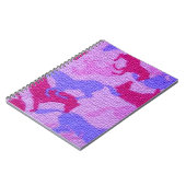 Carnet Toile rose de chevaux (Côté gauche)