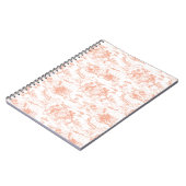 Carnet Toile vintage rose française (Côté gauche)