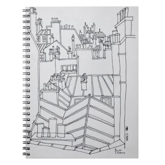 Carnet Toits de Paris, France (Devant)