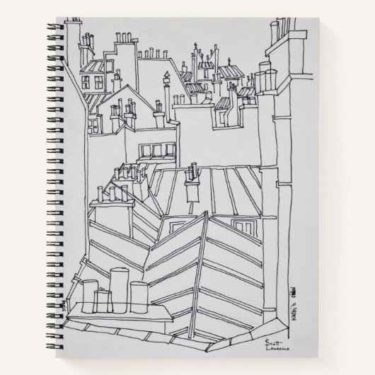 Carnet Toits de Paris, France (Devant)