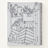 Carnet Toits de Paris, France (Dos)
