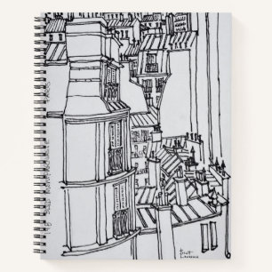 Carnet Toits de style Haussmann Paris, France