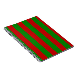 Carnet Toksie Turbie Noël Vert Rayures Rouges