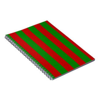 Carnet Toksie Turbie Noël Vert Rayures Rouges