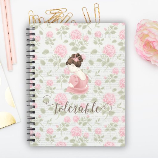 Carnet Tolérable - Jane Austen Floral Vintage