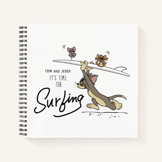 Carnet Tom & Jerry "Il est temps de surfer" (Devant)