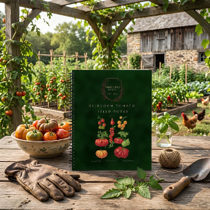 Carnet Tomate Ancien de Famille Botanique Personnalisé