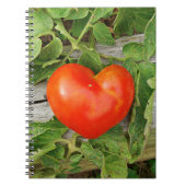 Carnet Tomate en forme de coeur (Devant)