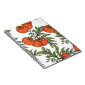 Carnet Tomate Vintage : Illustration du marché agricole. (Côté Droit)