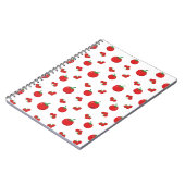 Carnet Tomates Rouges sur Fond Blanc (Côté gauche)